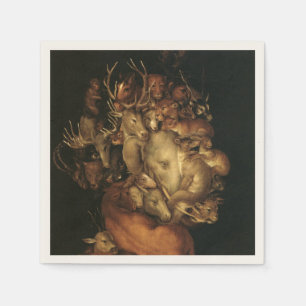 The Four Elements: Earth - Giuseppe Arcimboldo Napkin