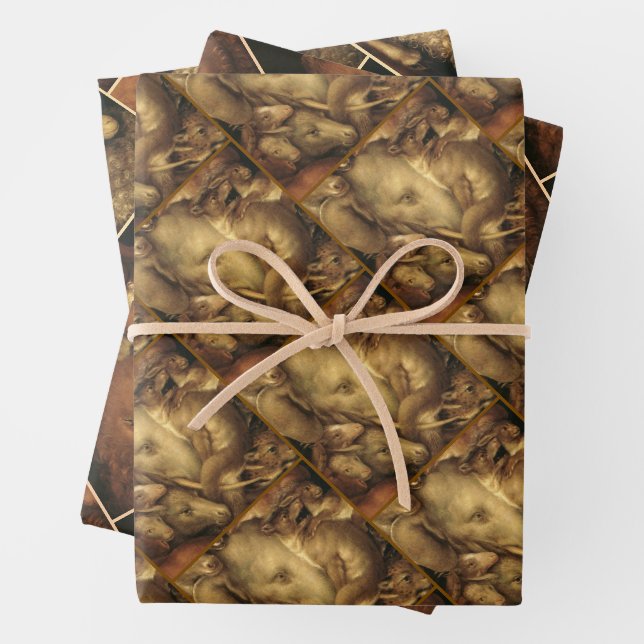 The Four Elements: Earth - Giuseppe Arcimboldo Wrapping Paper Sheet (In situ)