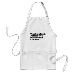The Four Forefather Faces of Mount Rushmore Standard Apron