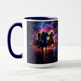 The Four Horsemen Futuristic Art Mug