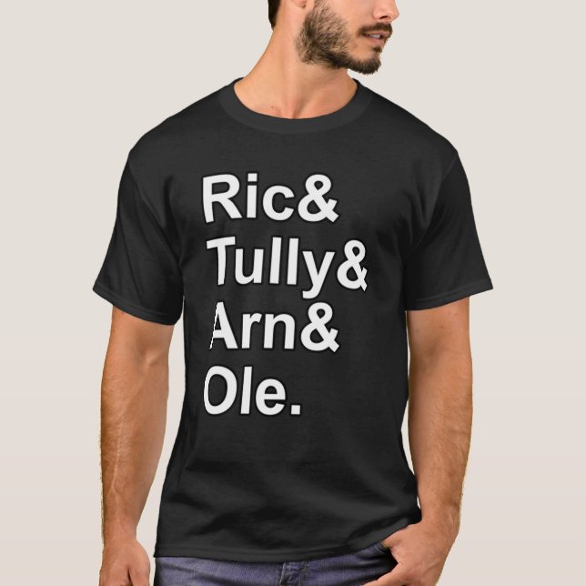 The Four Horsemen Typography Classic  T-Shirt (Front)