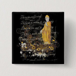 The Four Noble Truths 2 Inch Square Button