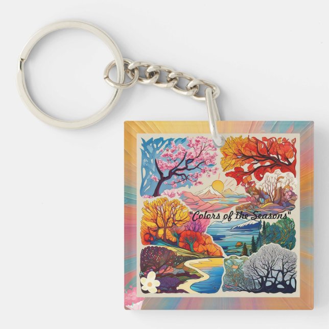"The Four Seasons" Keychain (Front)