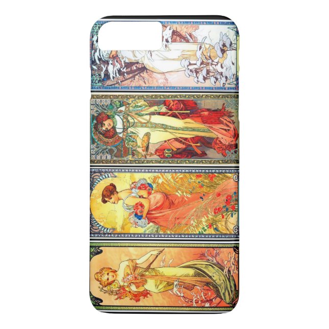 The Four Seasons series 3 by Mucha Case-Mate iPhone Case (Back)