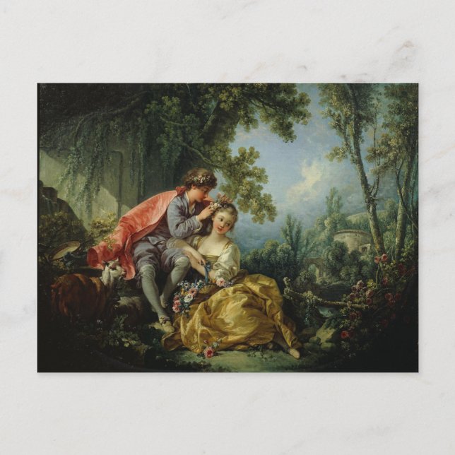 The Four Seasons, Spring - François Boucher Postcard (Front)