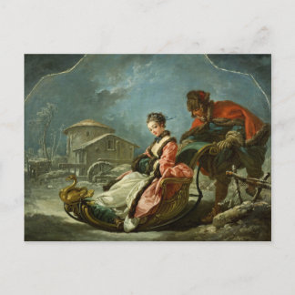 The Four Seasons: Winter by François Boucher Holiday Postcard