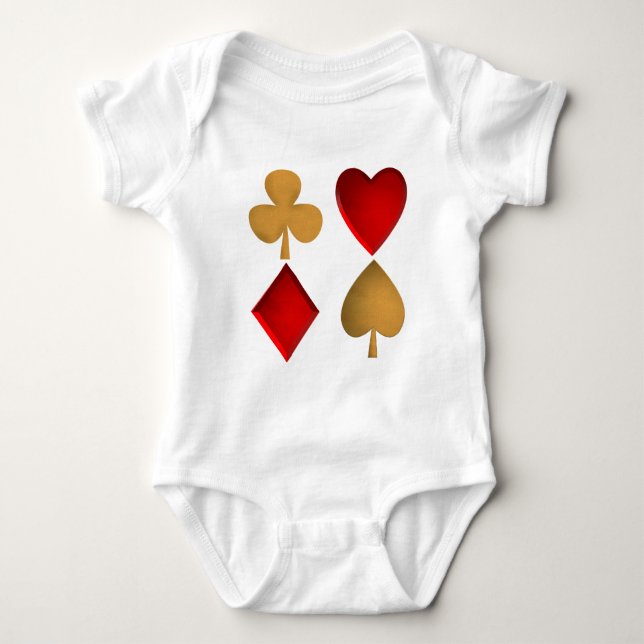The four suits baby bodysuit (Front)