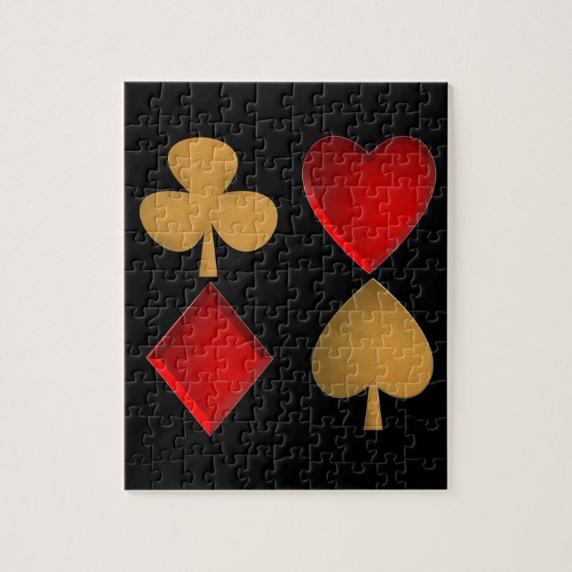 The four suits jigsaw puzzle (Vertical)