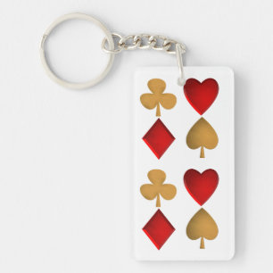 The four suits keychain