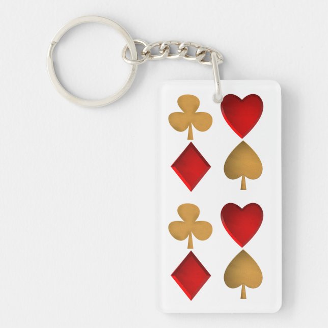 The four suits keychain (Front)