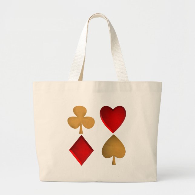 The four suits large tote bag (Front)