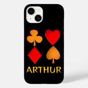 The four suits personalized Case-Mate iPhone 14 case