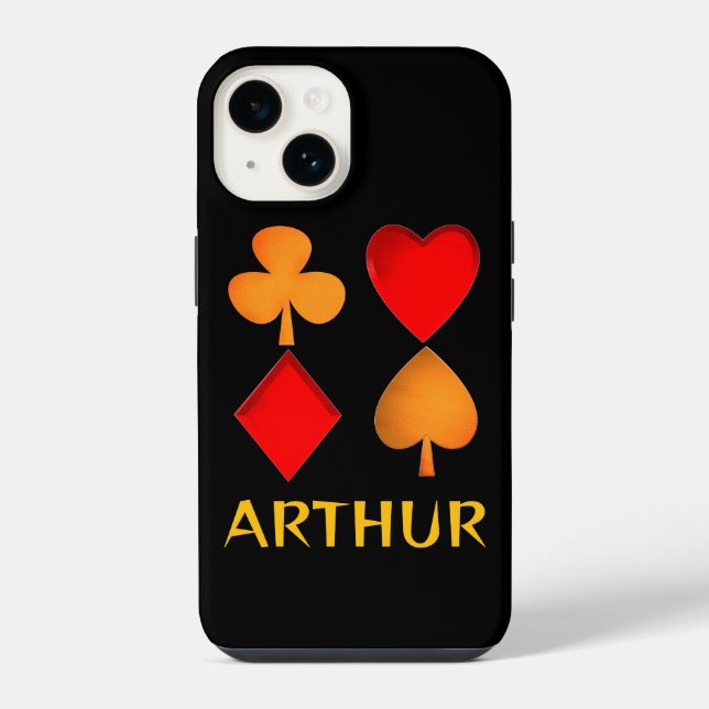 The four suits personalized iPhone case (Back)