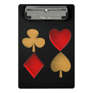 The four suits,Personalized Mini Clipboard