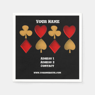 The four suits,Personalized Napkin