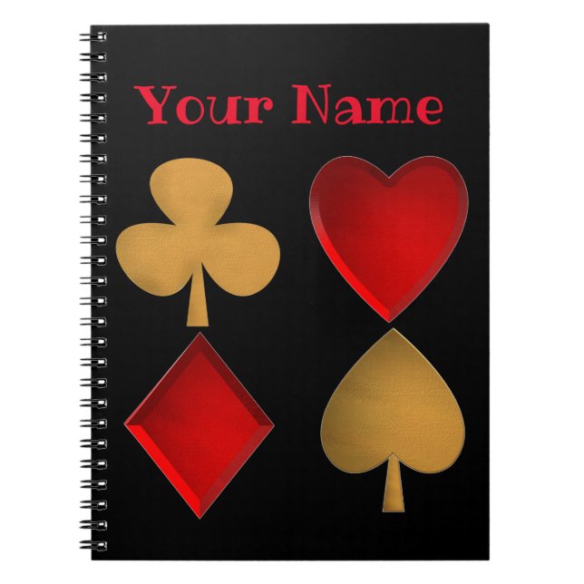 The four suits,Personalized Notebook (Front)
