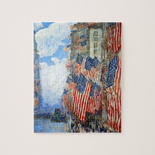 The Fourth of July by Childe Hassam Jigsaw Puzzle (Vertical)