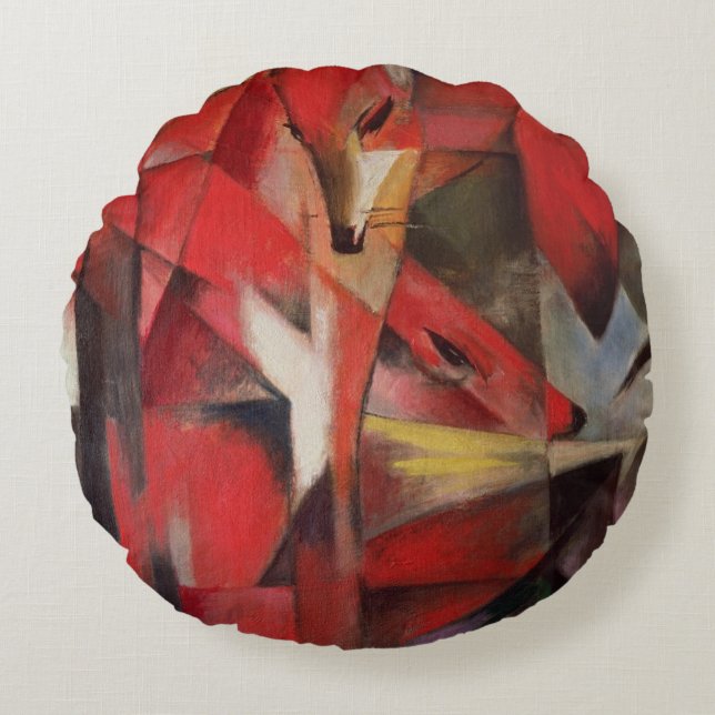 The Fox, 1913 2 Round Pillow (Front)