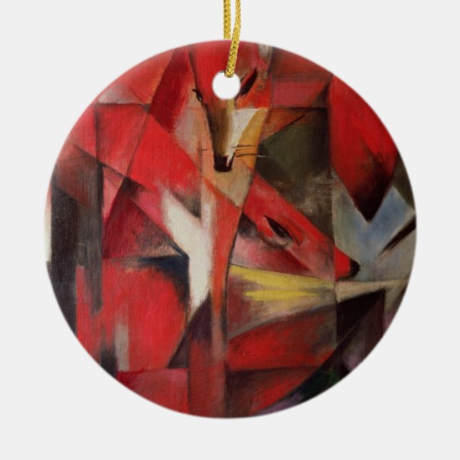 The Fox, 1913 Ceramic Ornament (Front)