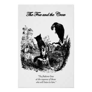 The Fox and the Crow - Aesop's Fable Poster