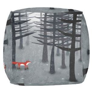 The Fox and the Forest Pouf