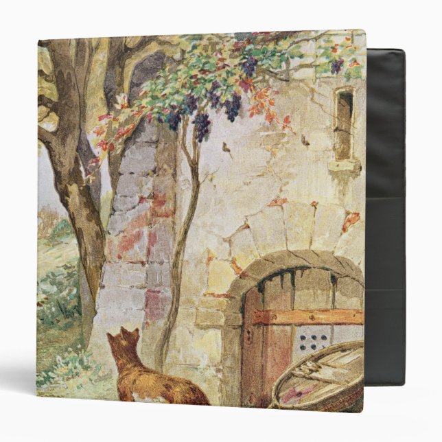 The Fox and the Grapes, illustration for Binder (Front/Inside)