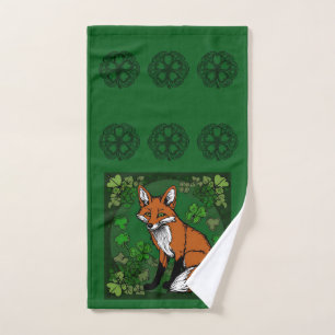 The Fox and The Shamrocks Hand Towel