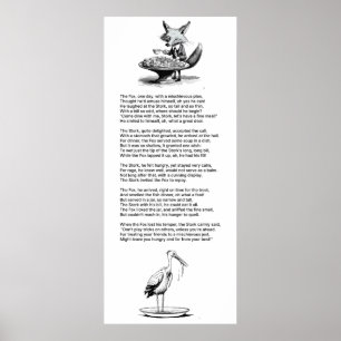 The Fox And The Stork Poster