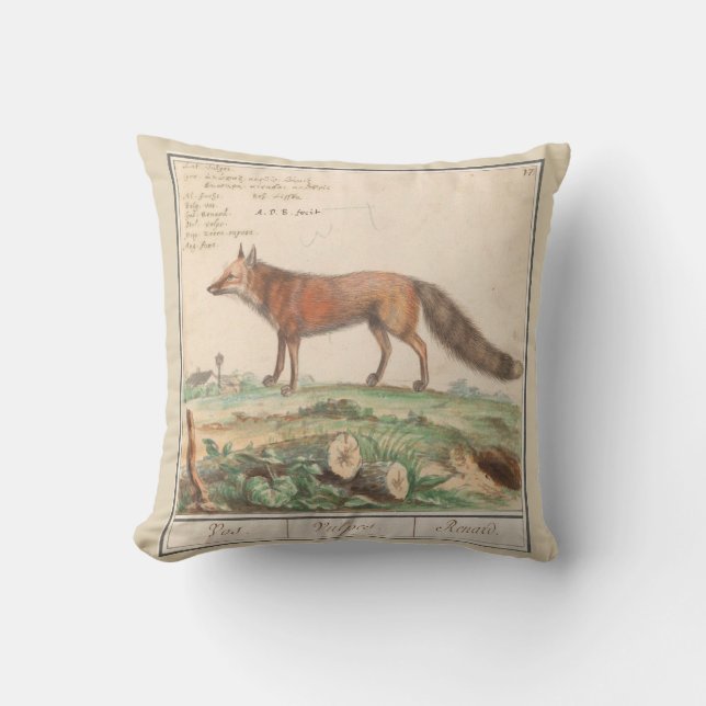 The Fox Throw Pillow (Front)