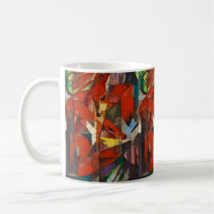 The Foxes, Infinity Dots by After Franz Marc Coffee Mug
