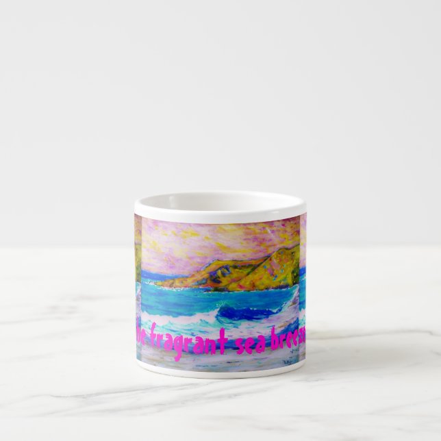 the fragrant sea breeze Art Espresso Cup (Front)