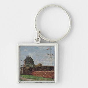 The Francois Ier Tower at le Havre, 1852 Keychain