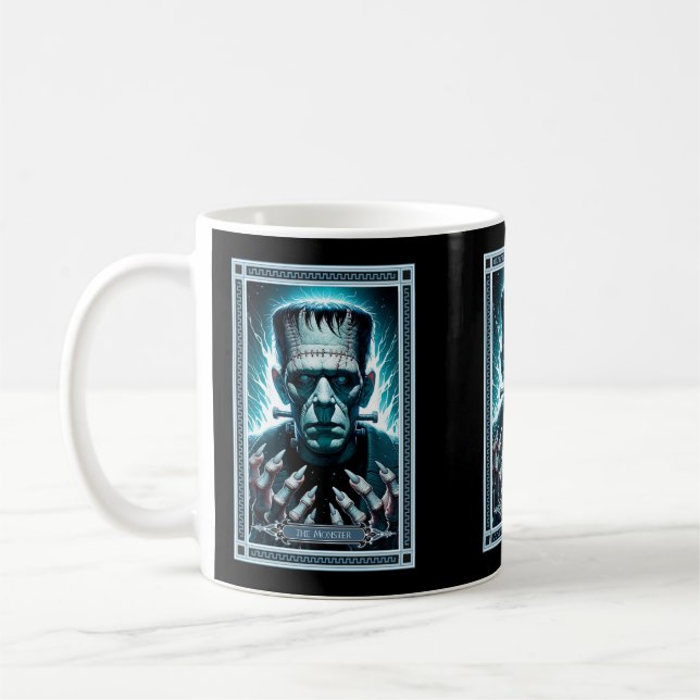 The Frankenstein's Monster Tarot Card Coffee Mug (Left)