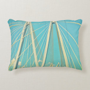 The Fred Hartman Bridge Decorative Pillow