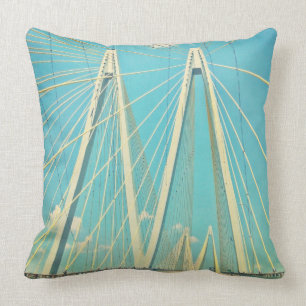 The Fred Hartman Bridge Throw Pillow