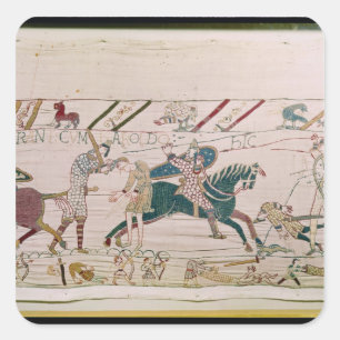 The French are Fighting and Killing Harold's Square Sticker