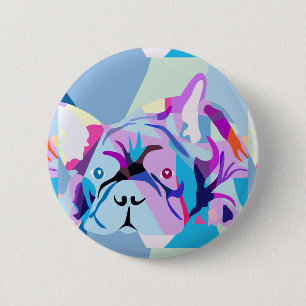 The french Bulldog 2 Inch Round Button