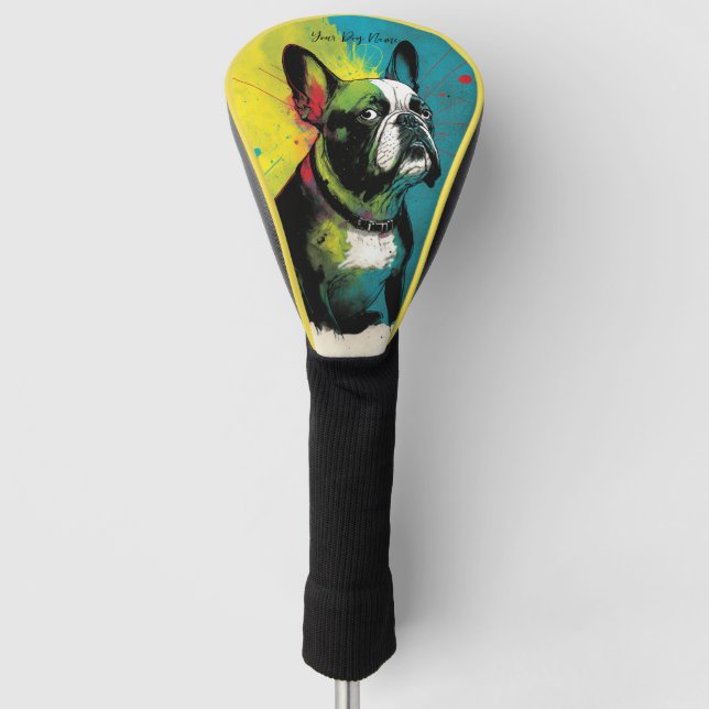 The French Bulldog - Composition 001 Golf Head Cover (Front)