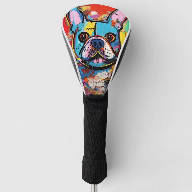 The French Bulldog Graffiti 03 - Leonardo Abbacchi Golf Head Cover (Front)