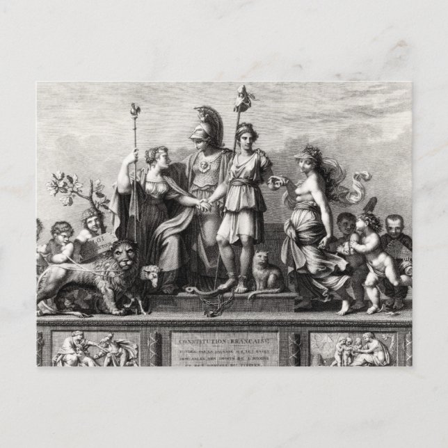 The French Constitution Postcard (Front)