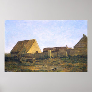 The French Farm by Charles-François Daubigny Poster