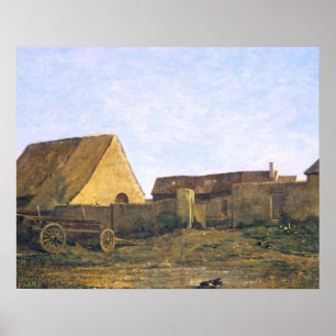 The French Farm by Charles-François Daubigny Poster