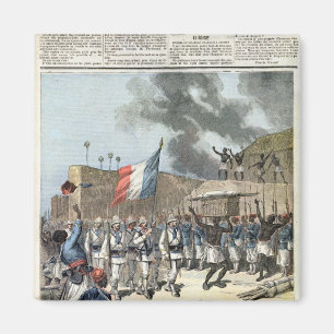 The French Flag Entering Abomey Magnet