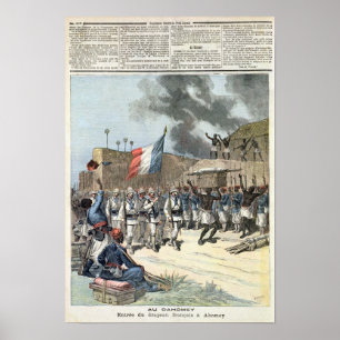The French Flag Entering Abomey Poster
