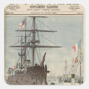 The French Flotilla in Portsmouth Square Sticker