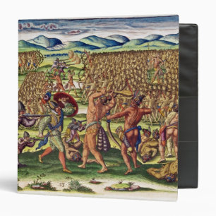 The French Help the Indians in Battle Binder