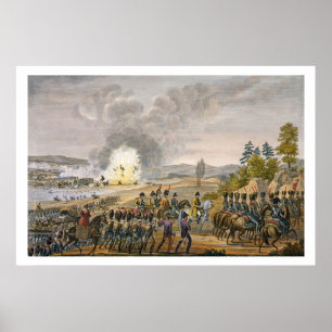 The French Retreat after the Battle of Leipzig, 19 Poster