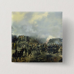 The French-Russian battle at Malakhov Kurgan 2 Inch Square Button