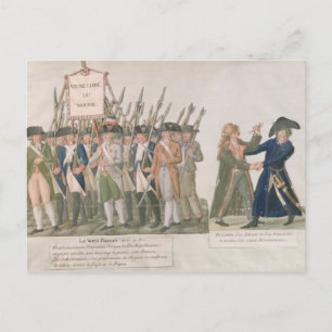 The French Vow 'Long Live Freedom or Die' Postcard