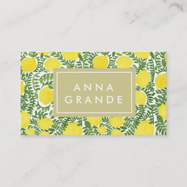 The Fresh Lemon Tree Business Card (Front)